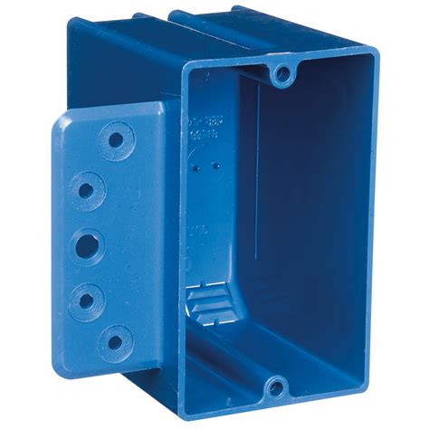 front nail plastic electrical box|size of single gang box.